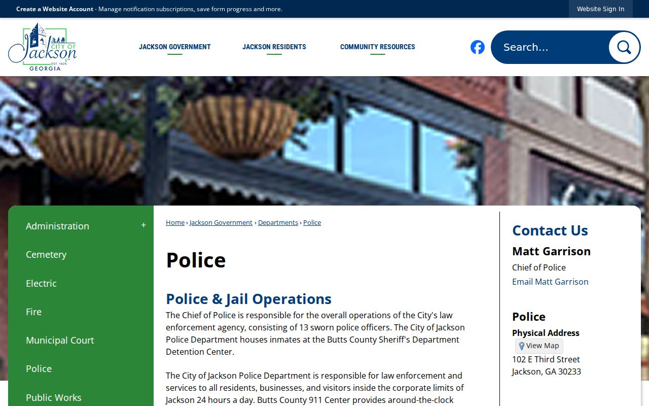 Butts County arrest search through Jackson Police contacts
