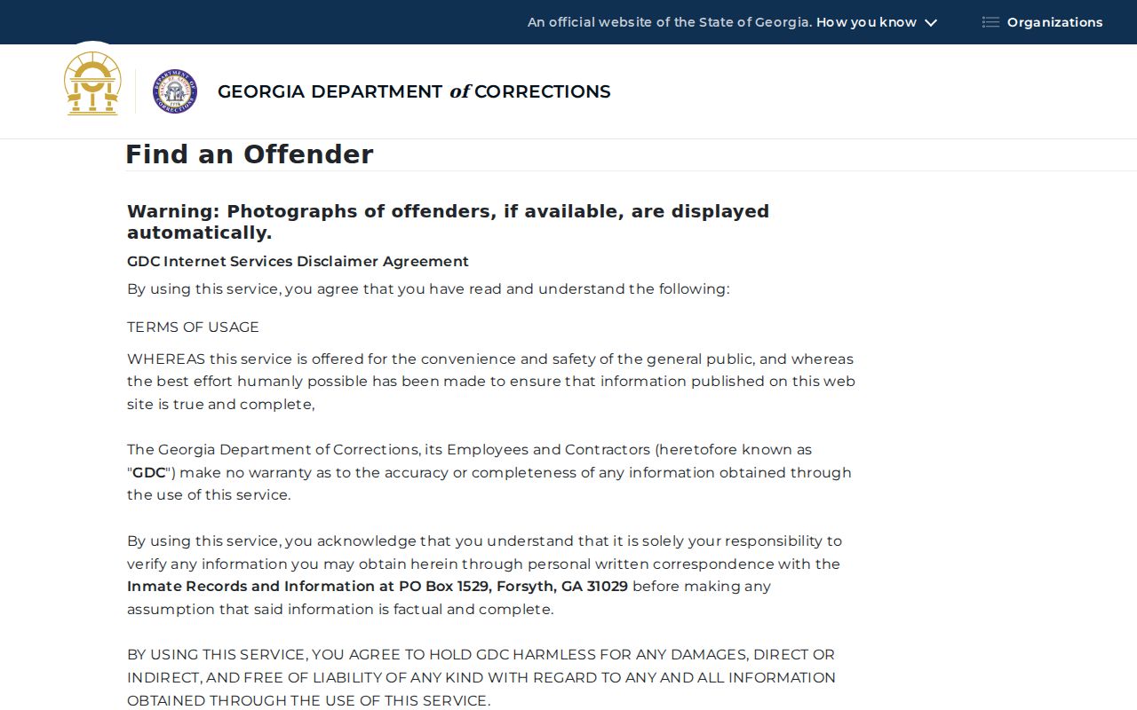 Butts County criminal records GDC offender search
