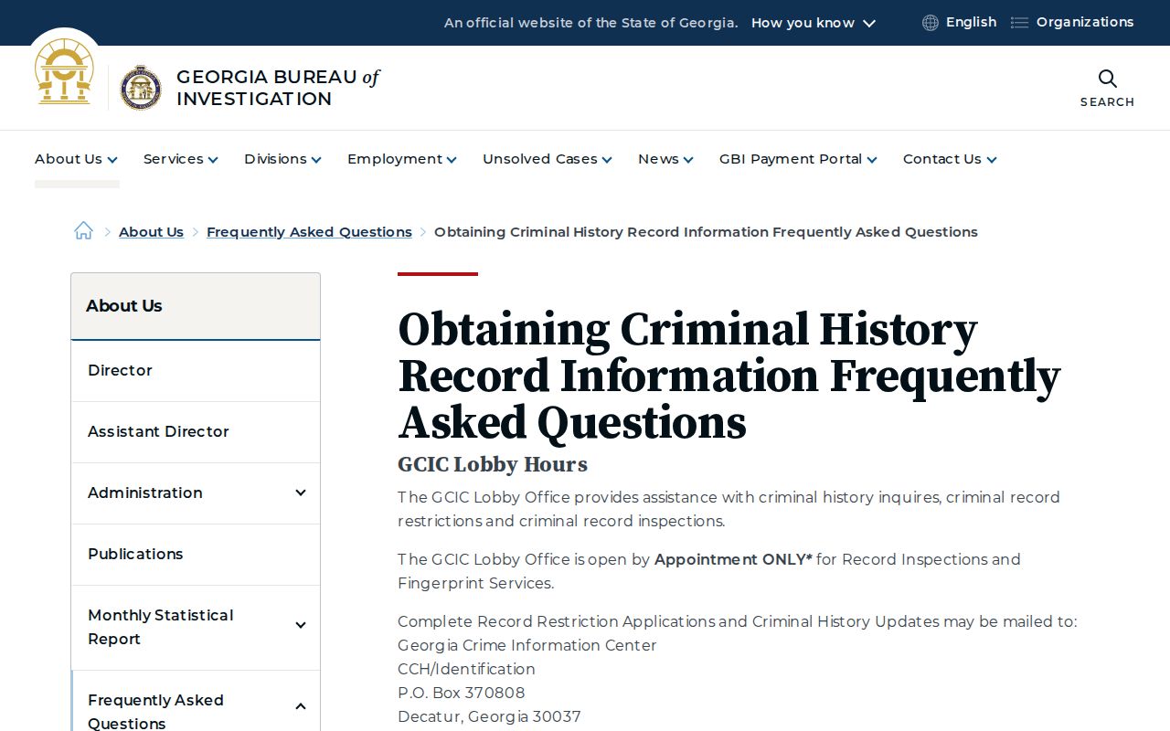Butts County criminal history Georgia official background check guidance